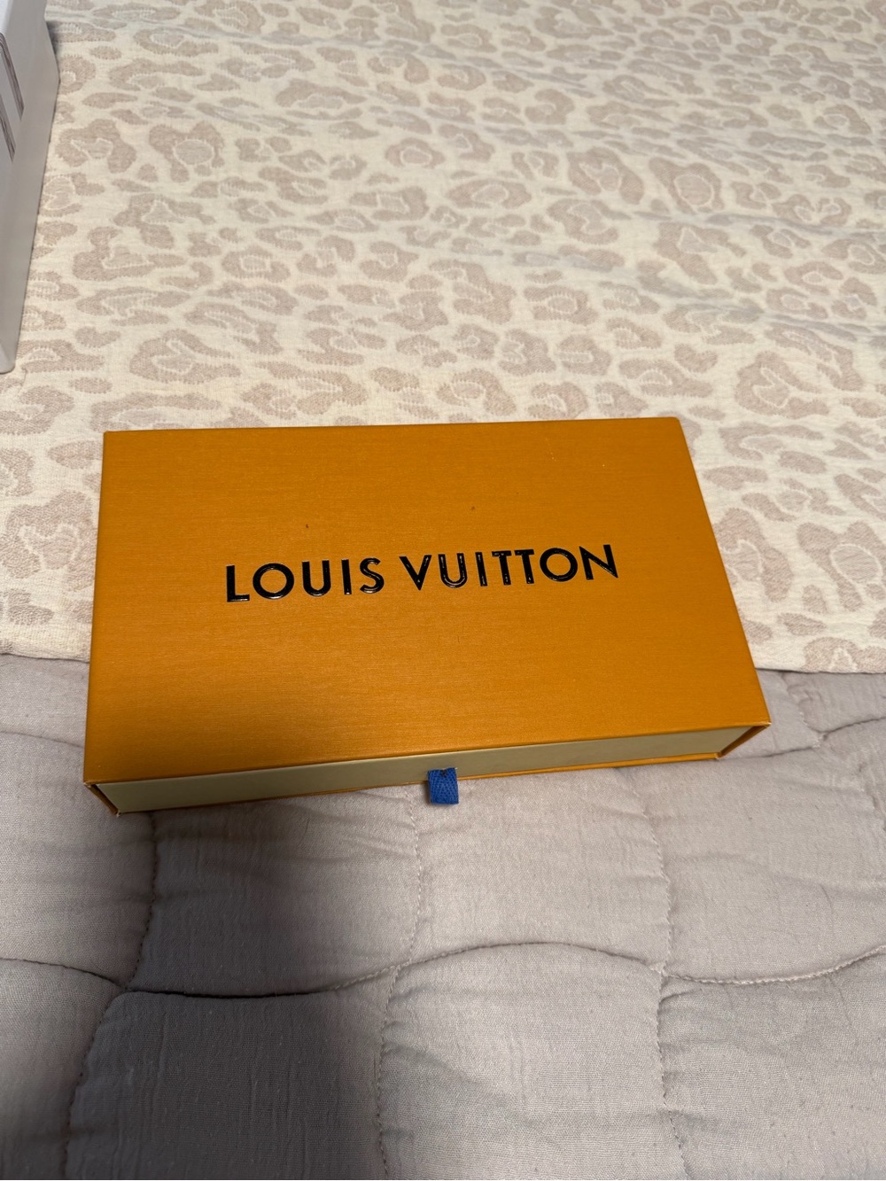Louis Vuitton Orange Gift Box with Black Logo